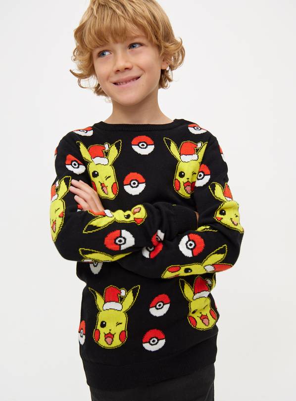 Buy Christmas Pokemon Print Knitted Jumper 5 years Christmas jumpers Argos